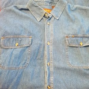 2 Lincoln outfitters, denim shirts, Size 3XL